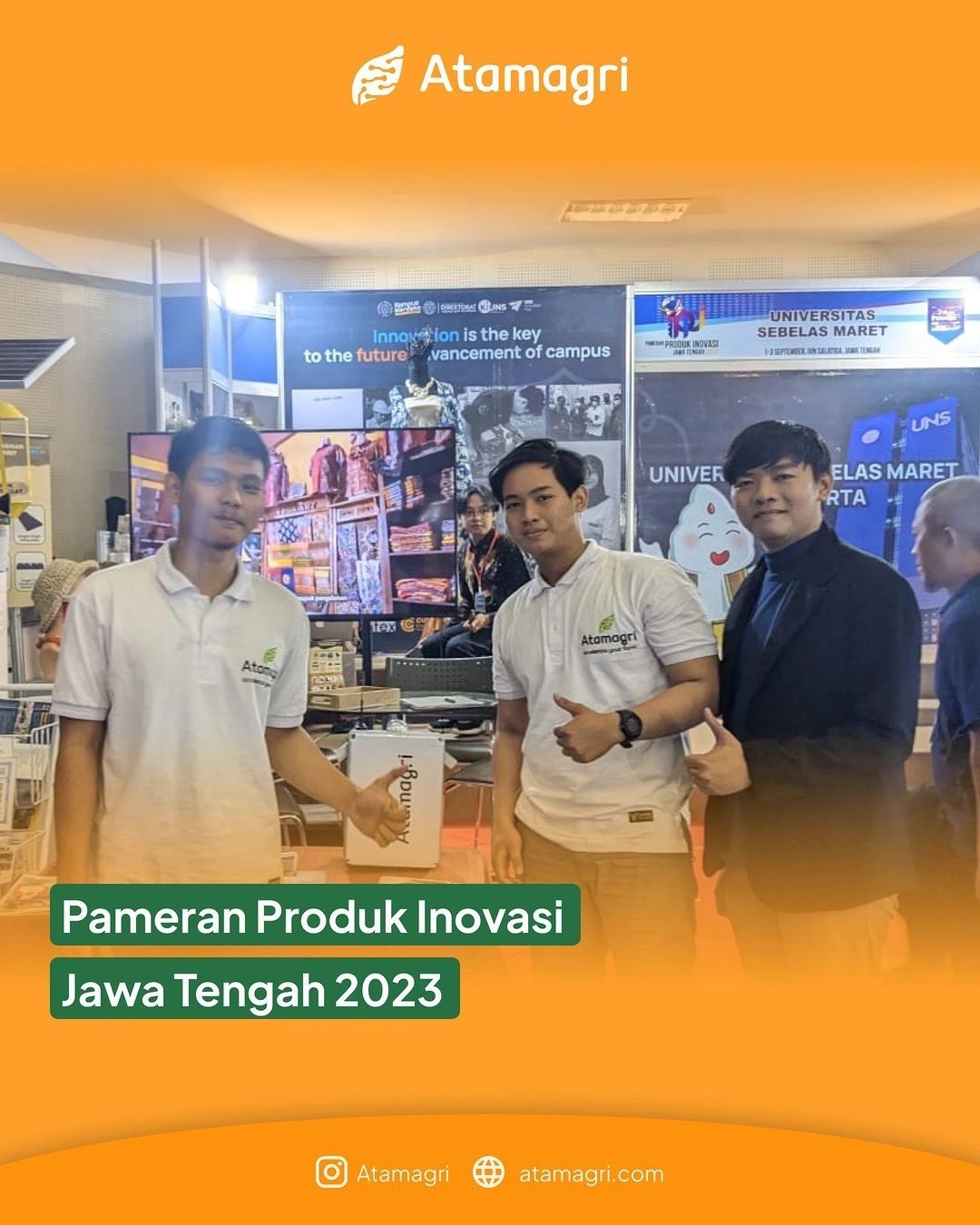 Atamagri berhasil lolos dan berpartisipasi dalam Pameran Produk Inovasi (PPI) Jawa Tengah 2023!